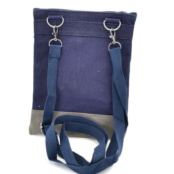 Preview: Handtasche Patchwork Crossbag Anker  Küstenkind blau